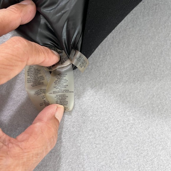 Calvin Klein Down Jacket Women Large Stretch Feather Panels Hooded Winter Parka - Picture 7 of 15